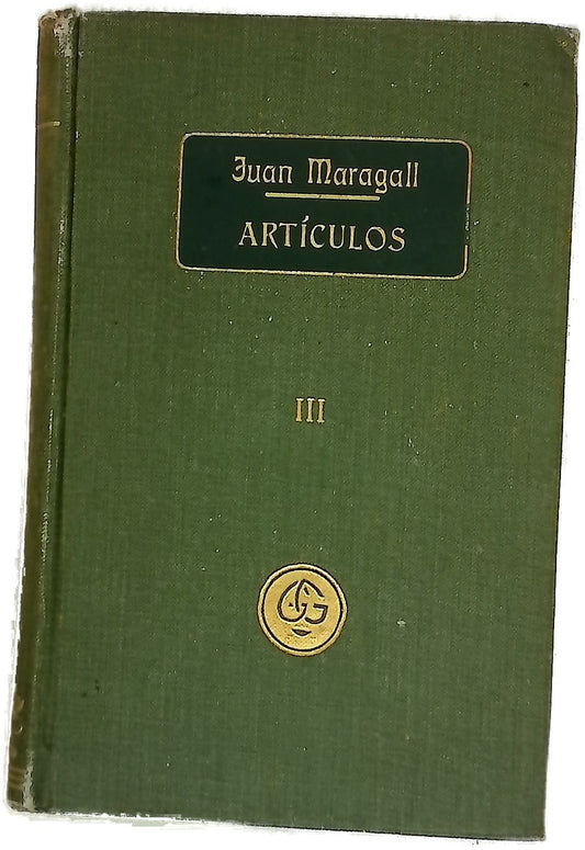 Artículos III (1899 a 1902)