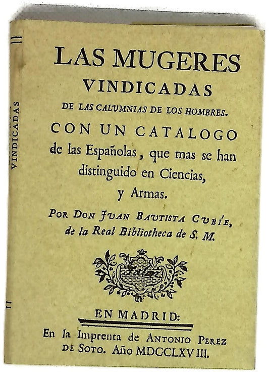 Las mugeres vindicadas de las calumnias de los hombres