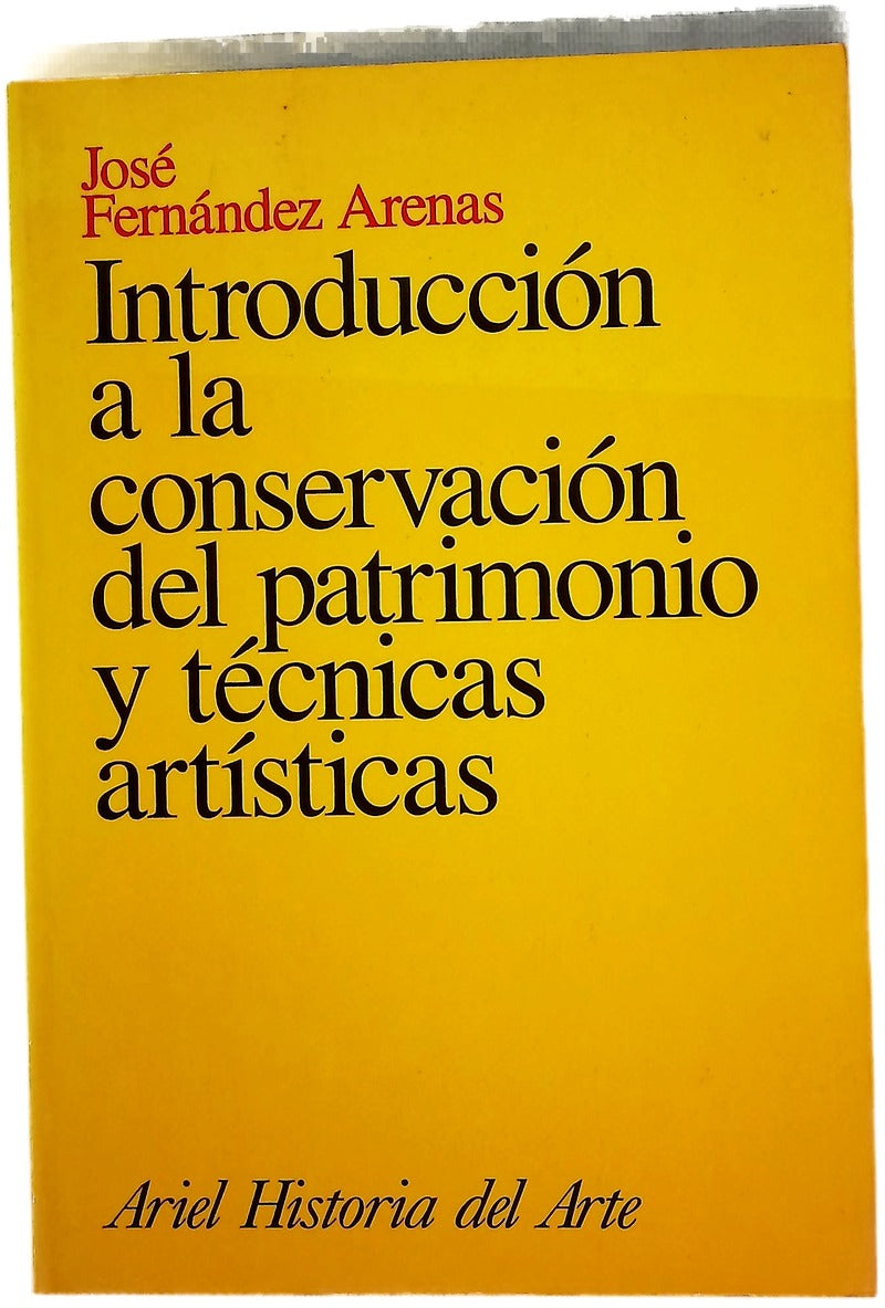 Introducción a la conservación del patrimonio y técnicas artísticas