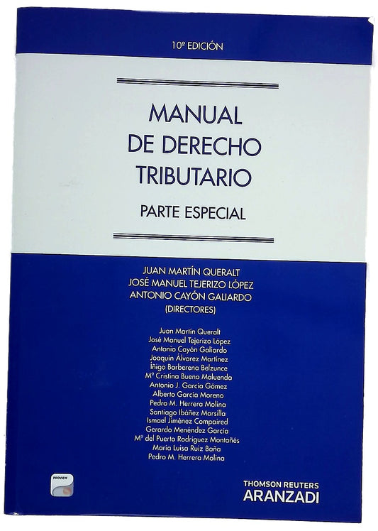Manual de derecho tributario. Parte especial (DÚO)