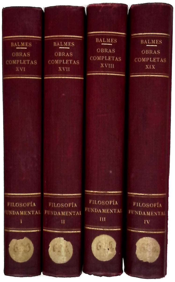 Filosofía fundamental (I, II, III, IV). Obras Completas XVI, XVII, XVIII, XIX