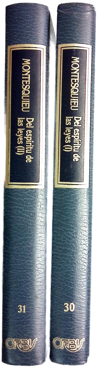 Del espíritu de las leyes Tomo 1 y 2