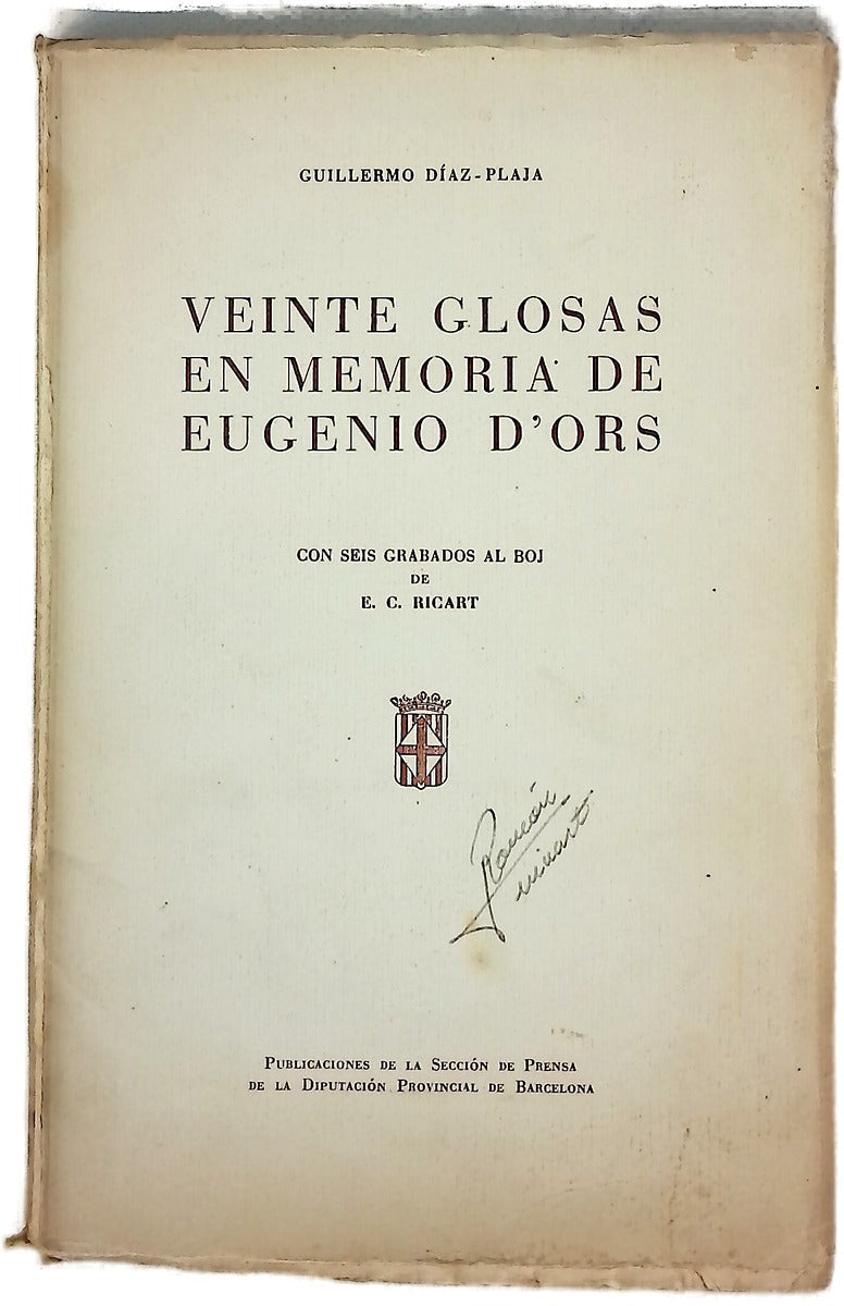 Veinte glosas en memoria de Eugenio D´ors