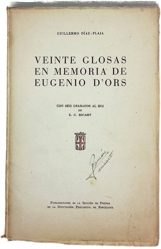 Veinte glosas en memoria de Eugenio D´ors