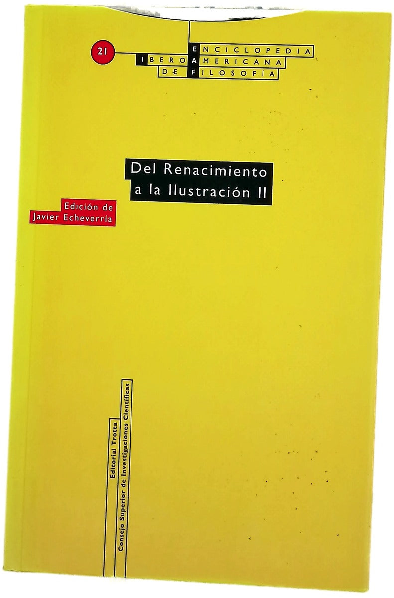 del Renacimiento a la Ilustracion II (Enciclopedia Iberoamericana de Filosofia)