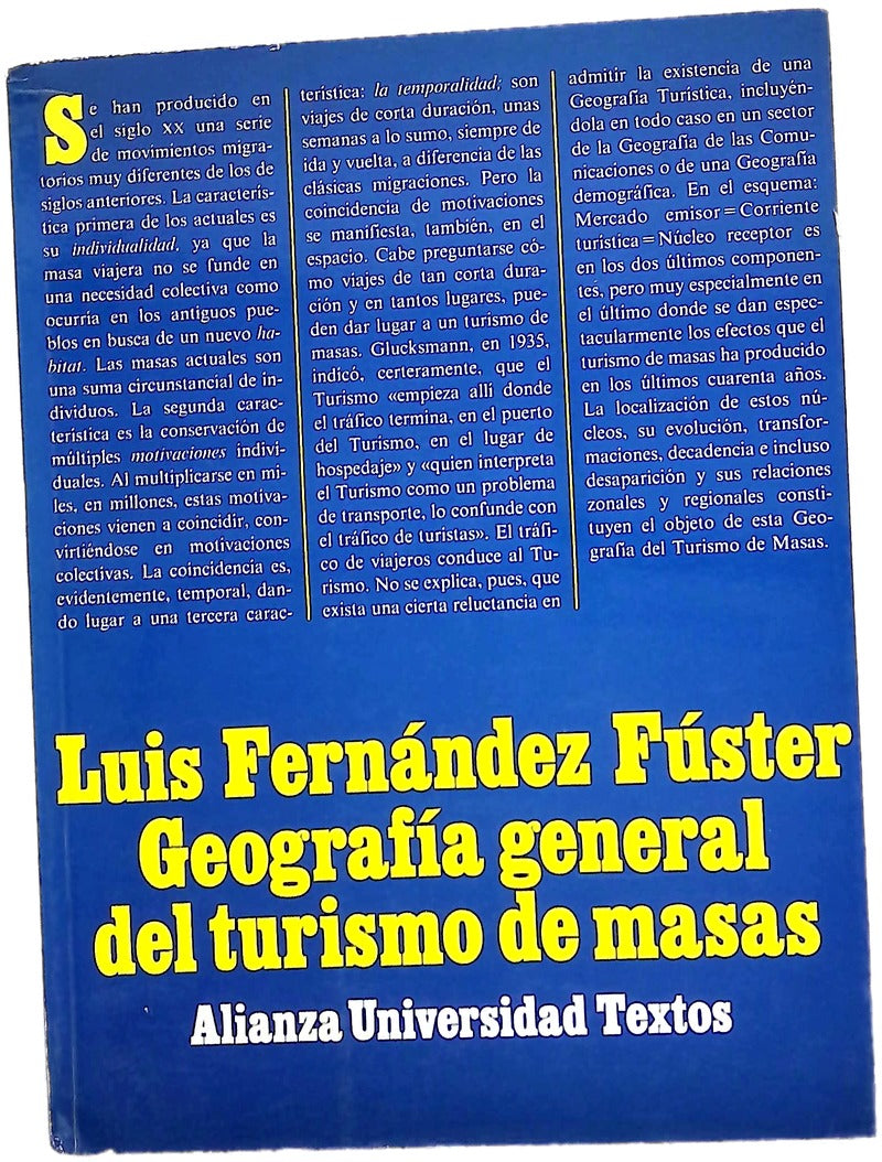 Geografía general del turismo de masas
